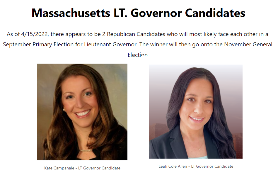 MA Lieutenant Governor Vote Smart 2022